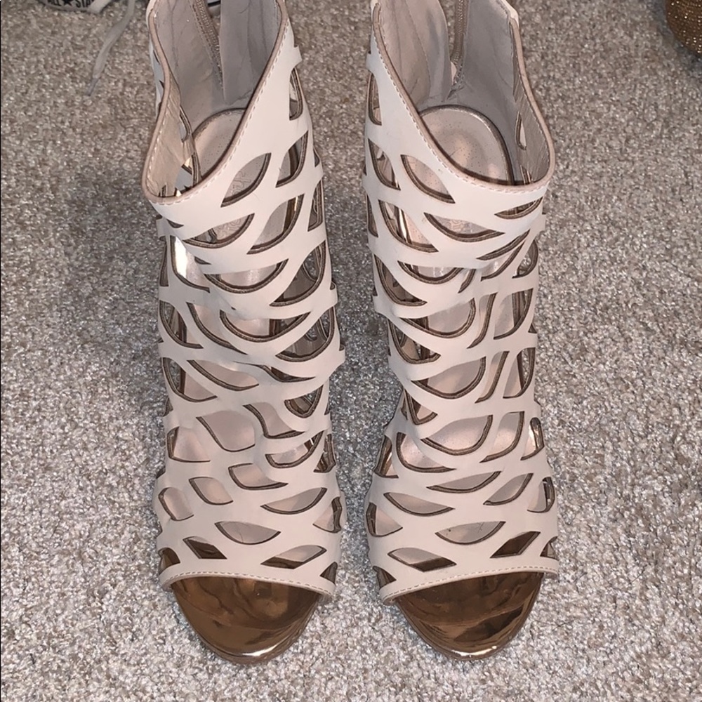 Tan Booties size 10